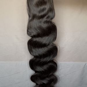 Perruques frontales en dentelle HD de 40 pouces, cheveux humains vierges bruts, 13x4, lisses, ondulés, bouclés, perruques frontales complètes en dentelle HD pour femmes noires - Product Image 3