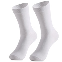 Chaussettes de basketball pour jeunes à motifs personnalisés, sublimation, personnalisation du bord du bas, respirantes, en polyester, blanches, vierges