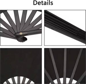 Abanicos Plegables de Tela y Plástico Grandes, Ecológicos y Personalizados 2025 con Logotipo Pintado, para el Día de San Valentín, Religiosos, con Diseño de Mascota y Bolsa - Product Image 4