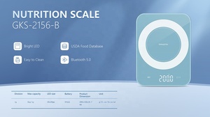 Transtek 5 kg 스마트 전자 디지털 주방 스케일 블루투스 연결을위한 흰색 유리 LCD 디스플레이 영양 스케일 1g B - Product Image 5