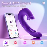 APP-gesteuerter 3-in-1 Zungen-Klitoris-Stimulator Dildo Vibrator Sexspielzeug Weibliche Masturbation Klitoraler Anal-Dildo Vibrierend