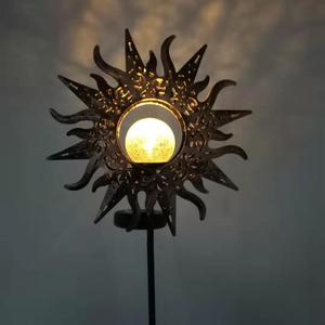 Solar Garden <b>Light</b> Sunflower Shape <b>LED</b> Outdoor Decorative Lamp Water Resistant Free Standing - Product Image 2
