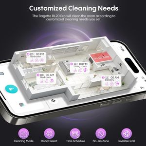 Aspirateur robot intelligent avec laser LDS pour usage domestique, aspirateur qui nettoie et a une station de vidage automatique, alimenté par batterie - Product Image 2