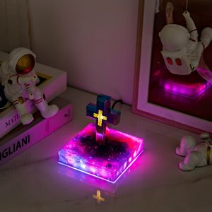 Magnetic Levitating Bible Cross with RGB Color Change <b>Art</b> <b>Deco</b> Design Plastic Material-Home Decor & Diwali Gift - Product Image 3