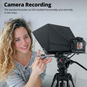 Teleprompter Portátil Profesional AMBITFUL T14 para Cámaras DSLR y Teléfonos Móviles, Accesorios para Estudio Fotográfico y Video en Vivo - Product Image 4