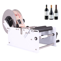 Machine d'étiquetage de bouteilles d'huile pour eau, jus, boissons, cosmétiques, shampoing, étiqueteuse de bouteilles rondes, lotion, sauce, miel