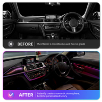 Kit d'éclairage d'ambiance LED pour BMW Série 3 F30, 64 couleurs, contrôle par application, éclairage intérieur automobile 12V