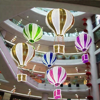 2022 nouveau design centre commercial plafond suspendu ballon à air chaud décoration commerciale de noël