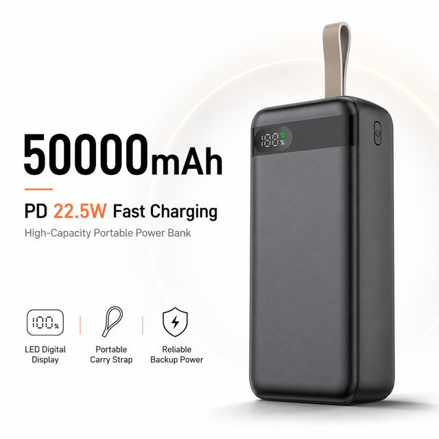 Wholesale Power Bank 50000mah Fast Charging for Phones Laptops Electronic Products Fast Charge 50000 Mah Capacity Custom logo