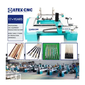 Factory supply wood cnc lathe High speed 2 axis machine for professional making pool cue