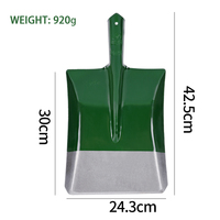 Fabbrica diretta 42.5cm verde quadrato rosso di grado industriale acciaio Manganese ferro materiale giardino piantare pala di vanga per giardino