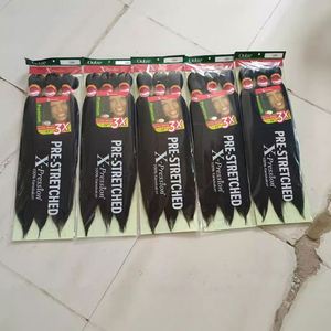 วิกผมถักเปียแบบยืดได้ ขนาด 26 นิ้ว ทนความร้อน เนื้อผมแบบยาคิ  ผมแท้เรมี่บราซิล  ลอนบอดี้เวฟ  ทอสองชั้น น้ำหนัก 100 กรัม - Product Image 1