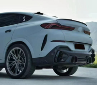 Diffuseur arrière pour BMW X6 G06 2019+ - Kit carrosserie X6 G06 M Sport - Diffuseur de pare-chocs arrière en fibre de carbone