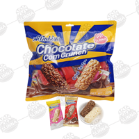 Barre de céréales croustillantes au chocolat Halal en gros, collation croustillante, biscuit sucré, bonbon emballé individuellement