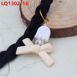 1 Sac d'accessoires pour <span class=keywords><strong>dreadlocks</strong></span>, pinces à cheveux, nœuds décoratifs tressés pour filles, accessoires de bandeau électroplaqué en forme de cœur, DIY - Product Image 6