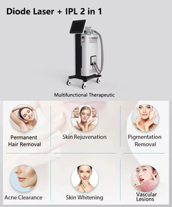 2 in 1 다기능 <span class=keywords><strong>IPL</strong></span> 옵트 레이저 제거 전문 멀릿 필터 다이오드 레이저 제모 피부 회춘 기계 - Product Image 4