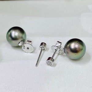 22436 Accesorios de Plata S925 para DIY con Perlas, Pendientes de Doble Uso con Cuentas de 8-13mm y Base Vacía para Fabricación de Joyas - Product Image 1