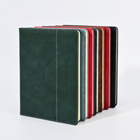 Carnets en cuir à couverture rigide avec couture A5, logo personnalisé, pour fournitures d'écriture, feuilles mobiles, bande élastique, lignés, pour étudiants et professionnels