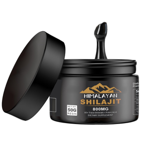 Resina de Shilajit del Himalaya Premium de Fabricación India, Suplemento para la Vitalidad Masculina, Energía, Resistencia y Fuerza, Ácido Fúlvico, Marca Privada - Product Image 1