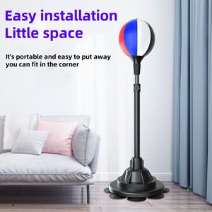 Wellshow Reflex Speed Bag Saco de boxeo Bolsa de boxeo independiente Altura ajustable <span class=keywords><strong>360</strong></span> grados Fuerte Bola de estrés duradera para aliviar el estrés - Product Image 4