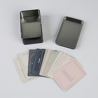 Portable Mindfulness Bible Verset Affirmation Cartes Deck Personnalisé Imprimé Papier Paquet Boîte Inspirant L'enseignement De La Santé Mentale