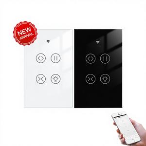 Interrupteur tactile intelligent <span class=keywords><strong>MoesGo</strong></span> WiFi RF433 pour le contrôle multiple des rideaux, des stores et des volets avec rétroéclairage - Product Image 1