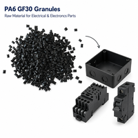 Pellets Nylon 6 PA6 GF30 Hitam Tahan Panas, 30% Serat Kaca, Grade Cetakan Injeksi untuk Komponen Elektronik