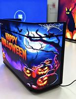 Écran LED mobile pour stand, affichage couleur portable P2.5 1698*600*1136mm, signalisation numérique et écrans pour bar et réception