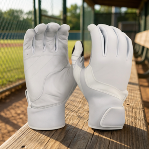Gants de frappeur de baseball en cuir véritable, manchette longue, haute adhérence, support du poignet, pour entraînement de softball adulte, gants de sport personnalisés pour adulte - Product Image 3