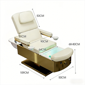 <span class=keywords><strong>Lit</strong></span> de massage électrique professionnel tout-en-un en acier inoxydable à hauteur réglable avec éponge haute densité pour usage en salon - Product Image 3