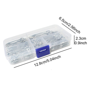 Lot de 260 <span class=keywords><strong>épingle</strong></span>s de sûreté, petites et grandes <span class=keywords><strong>épingle</strong></span>s de sûreté en vrac pour vêtements, 5 tailles différentes <span class=keywords><strong>épingle</strong></span>s en acier résistant <span class=keywords><strong>à</strong></span> la rouille pour l'artisanat de couture - Product Image 2