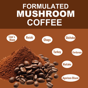 Wholesale Natural Energy <b>Supplements</b> Boost Immune Function and Mental Clarity Vegan Complex Mushroom Coffee Powder Drink - Product Image 2