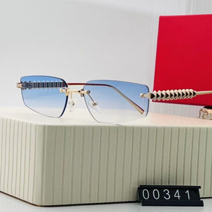 <span class=keywords><strong>2026</strong></span>年新作 高級デザイナーサングラス 小ぶりなリムレス ゴールドメタル合金眼鏡 ダイヤモンドカット ファッションサングラス - Product Image 3