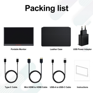 17.3 นิ้วจอภาพแบบพกพา 1080 จุดจอแสดงผลคอมพิวเตอร์หน้าจอรองคู่ Type-C one-wire โทรศัพท์แล็ปท็อปขยาย sc - Product Image 6