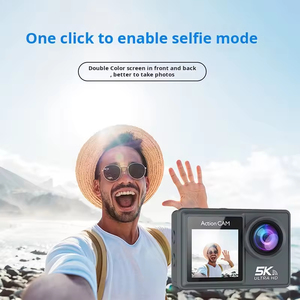 EIS Sports cam Haute Résolution 4K 60FPS 5K 30FPS WIFI Double écran couleur tactile 1.5 pouces & 2 pouces Action Camera Caméscope Numérique - Product Image 6