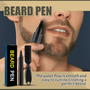 Crée une barbe à l'aspect naturel, moustache et sourcils, pointe de micro-fourche, remplisseur de <span class=keywords><strong>crayon</strong></span> à barbe pour hommes, stylo à barbe longue durée résistant à l'eau - Product Image 5