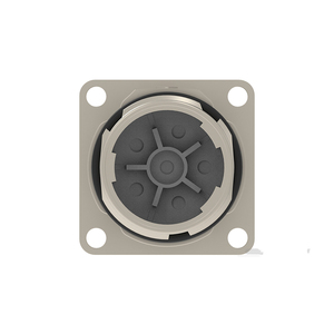 Connector Cable-to-Panel, Circular Connector Receptacle, Shell Size 23, Power, PBT GF, Shielded BEGA116NN00000201000 - Product Image 4