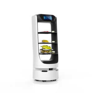 Robot de livraison de nourriture intelligent Deligo, robot autonome de service AMR pour restaurants, hôtels, hôpitaux et automatisation de la restauration commerciale / alimentation - Product Image 2