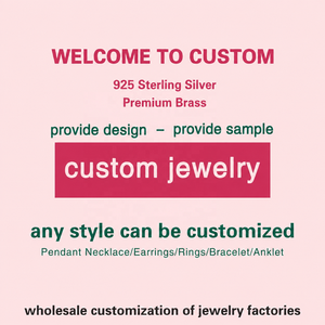 Fabricante de Joyería con Logo Personalizado Collares de <span class=keywords><strong>Plata</strong></span> 925 y Latón de 14K 18K con Dije de Conejo Anillos y Aretes - Product Image 1