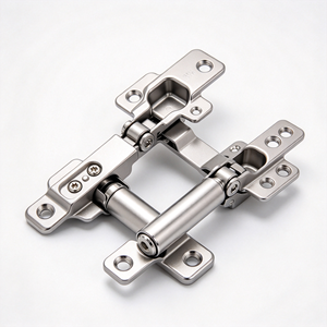 Charnière de porte d'armoire en acier inoxydable, charnière à friction silencieuse, montage latéral, quincaillerie de porte dissimulée pour meubles - Product Image 3