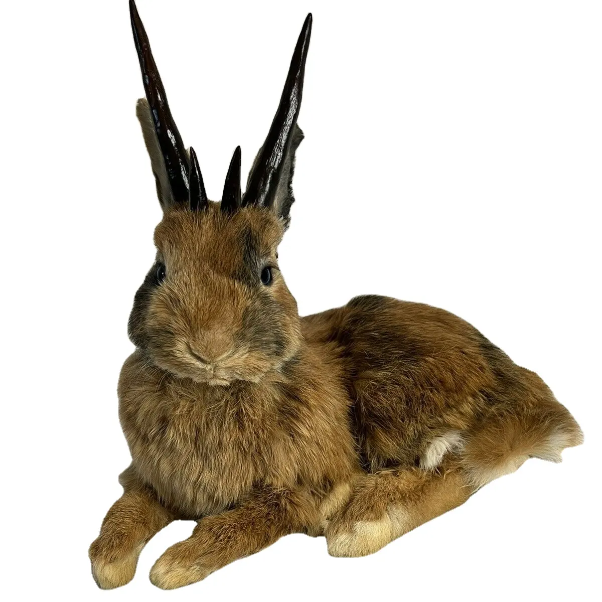 Paskalya gerçekçi Bunny tavşan boynuzları boynuzları mitsel yaratık tavşan şenlikli süslemeleri