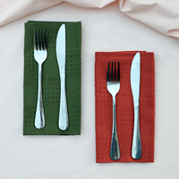 Serviette en coton gaufré 100% coton 38x38cm 43x43cm pour hôtel, restaurant, table de dîner, Noël, mariage, chiffon d'essuyage, vente en gros