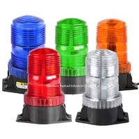 Lampe stroboscopique mini LED pour chariot élévateur DC12-80V, lentille blanche/ambre/rouge/bleue, lumière d'avertissement au xénon, balise d'urgence étanche, clignotant