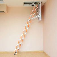 Escalier escamotable en aluminium sur mesure, échelle de grenier en acier avec trappe