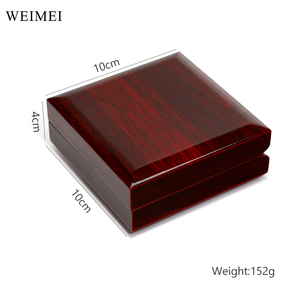 WEIMEI PRO bijoux LED boîte en bois bijoux collier emballage cadeau boucle d'oreille pendentif palissandre boîte pour collier avec led - Product Image 6