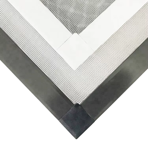 Ventas directas de fábrica Precio al por mayor Cinta mosquitera Marco <span class=keywords><strong>fijo</strong></span> Pantalla de marco de <span class=keywords><strong>aluminio</strong></span> de fibra de vidrio blanco - Product Image 2