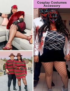 Medias de <span class=keywords><strong>rejilla</strong></span> KTS332 personalizadas de fábrica para mujer, talla grande, 3 pares, medias sexys de <span class=keywords><strong>rejilla</strong></span>, medias baratas para Halloween - Product Image 4