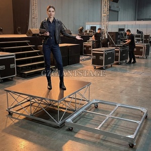 Scène de <span class=keywords><strong>DJ</strong></span> portable intelligente en aluminium pour usage intérieur, avec podium et escalier mobile, à vendre - Product Image 6