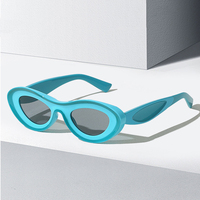 Twooo 2123 lunettes de soleil d'été à monture ovale colorée pour femmes 2023
