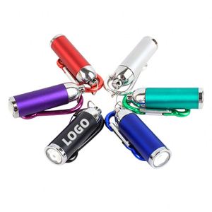 Multi-color Mini LED Flashlight with Zoom 2 Modes Keychain Torch Aluminum Metal Pocket <b>Light</b> for Outdoor Emergency Backup - Product Image 1